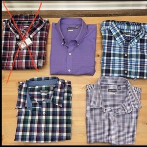 4 Van huesen short sleeve shirt only 27🎉🎉🎉